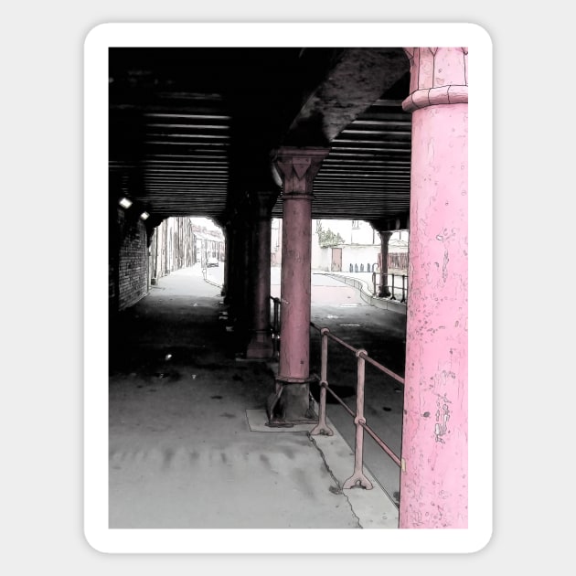 Marsh Street Bridge 3 colour Sticker by Colin-Bentham